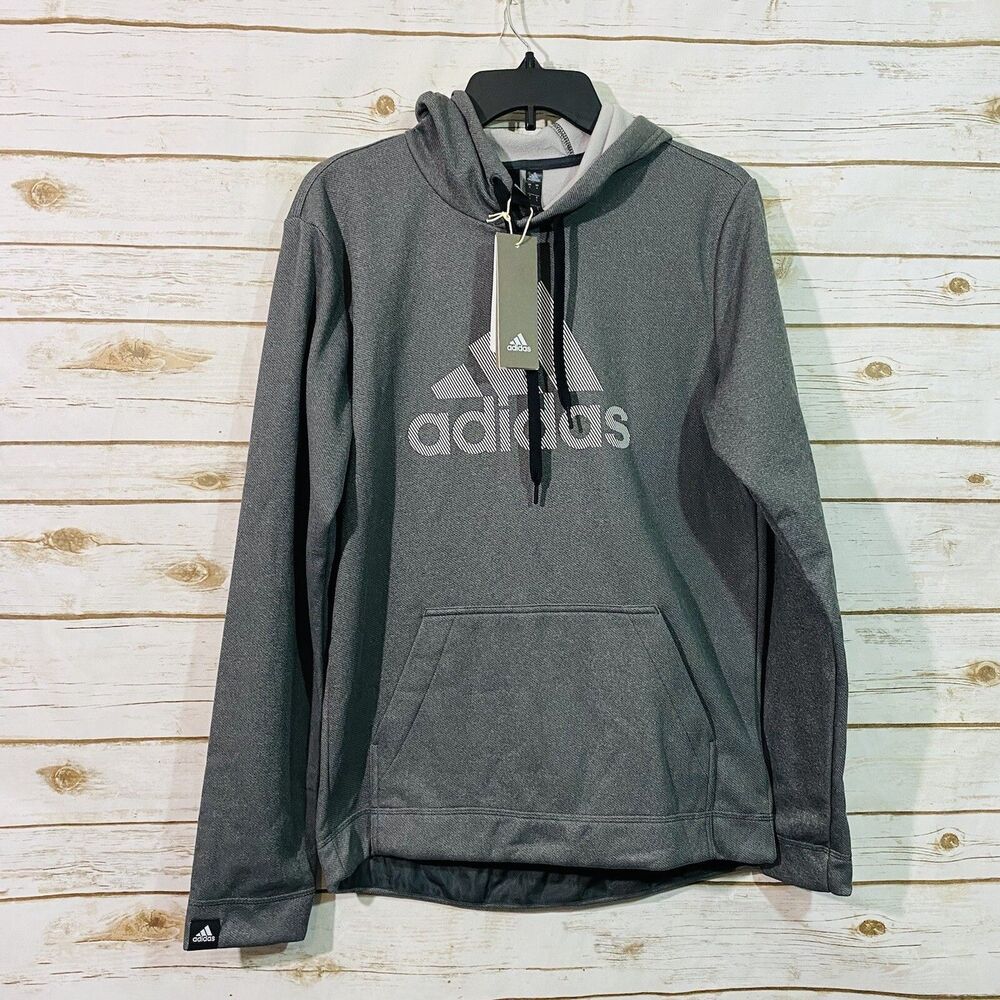 Adidas mens game & go fleece BOS hoodie Sweatshirt Size S .‎ New With Tags